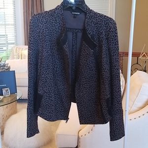 Black Animal Print Jacket
